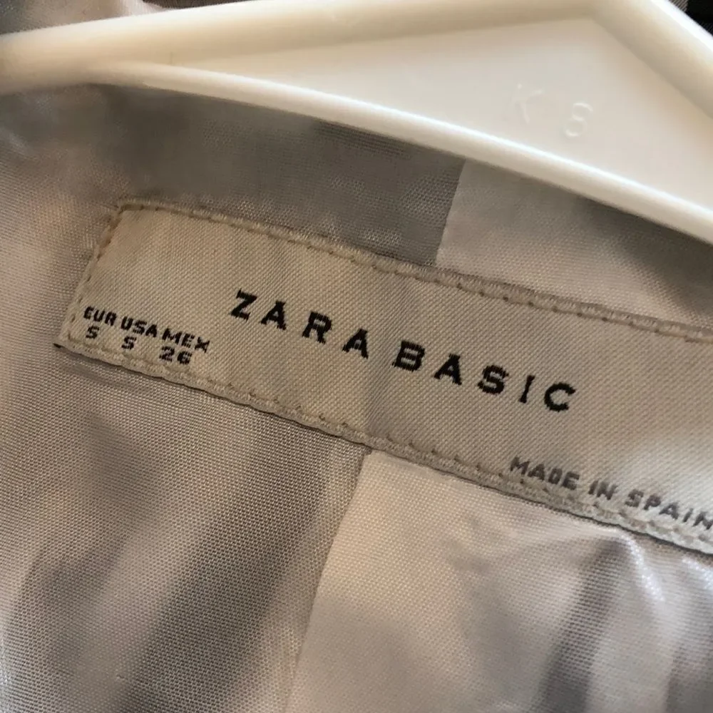 Zara Basic black and white plaid lined jacket - Picture 7 of 8